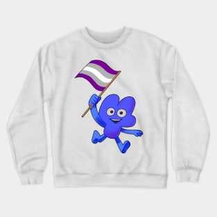 Greysexual Pride Flag Four! Crewneck Sweatshirt